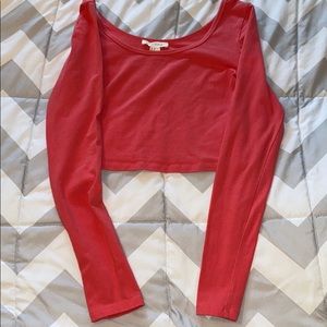 Long sleeve crop top